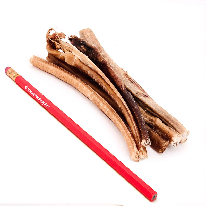 [Australia] - ValueBull Bully Sticks, Extra Thin 5-6 Inch, Varied Shapes, 25 Count - All Natural Dog Treats, Rawhide Alternative, Angus Beef, Free Range, Single Ingredient, Fully Digestible, Cleans Teeth 