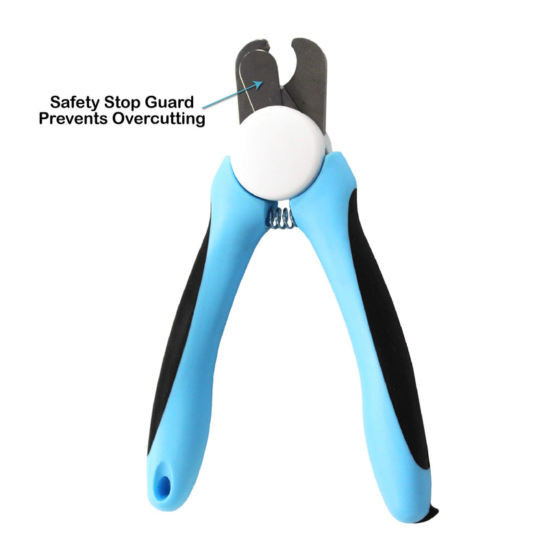 [Australia] - DOG NAIL CLIPPER & TRIMMER Premium Quality Pet Nail Paws Clippers & trimming tool with Safety Guard to Avoid Over-Cutting Nails + Free Nail File - Sturdy Non Slip Ergonomic Handles - Razor Sharp Blade 