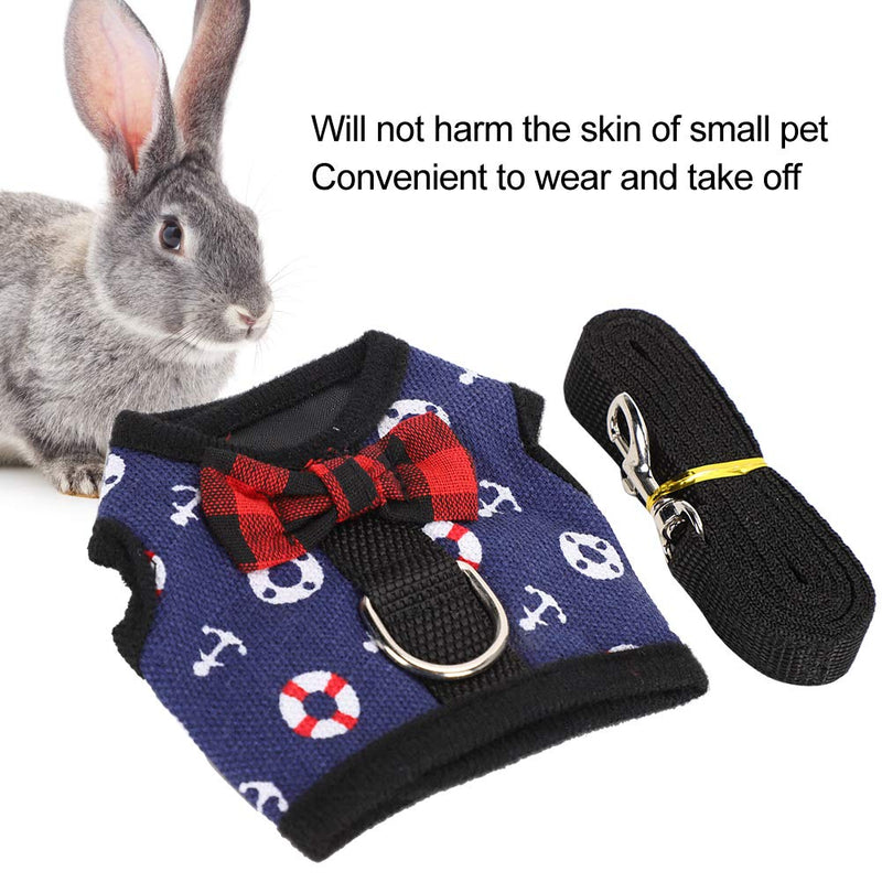 Rabbit Chest Strap Harness Small Animals Vest Strap Pet Pet Harness Harness Hamster Harness for Small Animals Rabbits Hamsters Cats (S) S - PawsPlanet Australia