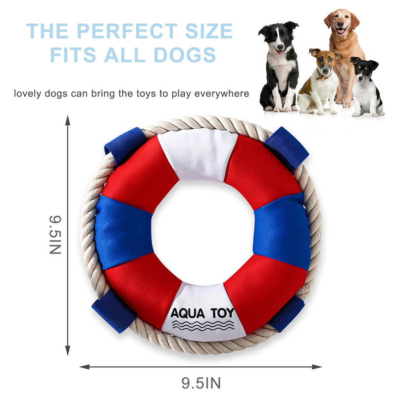 Durable Outdoor Dog Swimming Ring Toys-Dog Flying Disc Interactive Dog Toys Floats in Water & Safe on Teeth - PawsPlanet Australia
