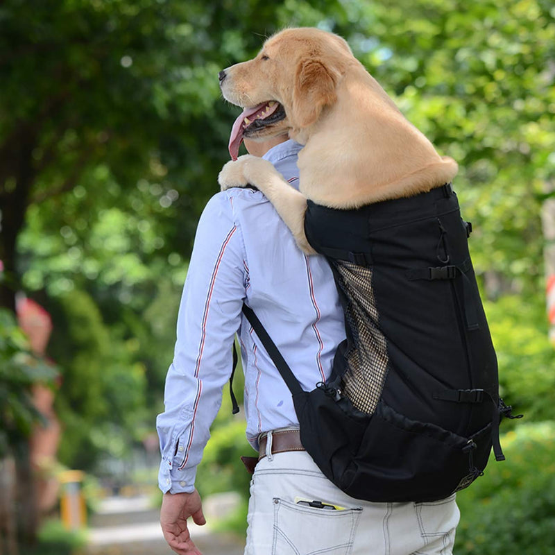Woolala Light Weight Pet Carrier Backpack for Small and Medium Dogs, Veterinarian Approved Safe Bag for Travel - Easy Take Space Saving - Black S - PawsPlanet Australia