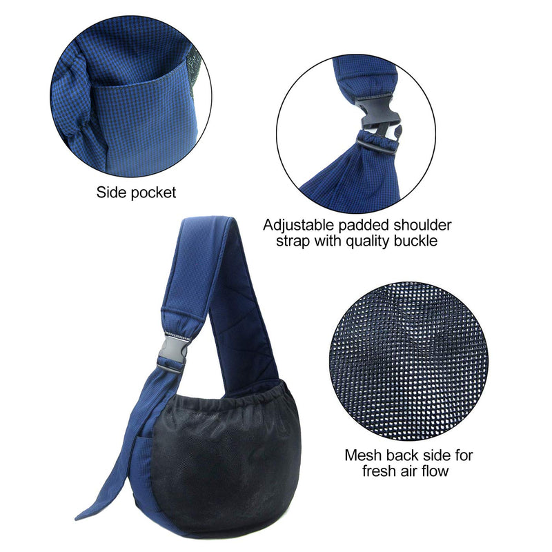 [Australia] - Alfie Pet - Tyler Pet 1-Sided Mesh Sling Carrier - Color: Navy 