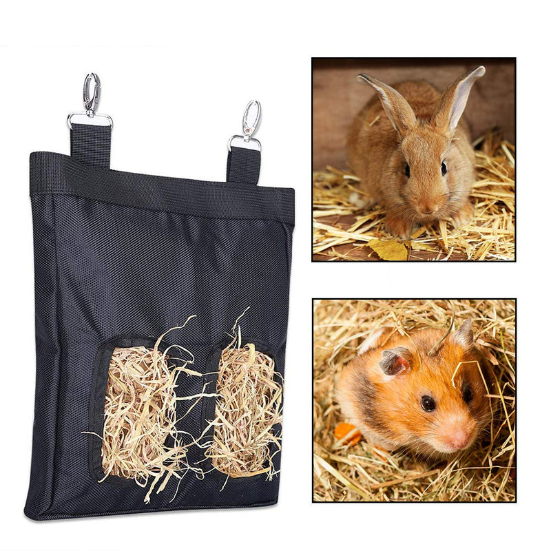 Guinea Pig Hay Bag, Rabbit Hay Feeder, Hay Bag Hanging Feeder Sack for Rabbit Guinea Pig Chinchilla Hamsters Small Animals, Pet Essential Feeder Storage Bag S:9.1 X 11X 1.02 INCH - PawsPlanet Australia