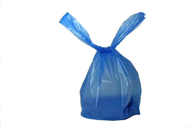 [Australia] - Originalpetbags Easy Open & Easy tie-Handle 15" Long, Strong Leak-Proof Poop Bags, Dog Waste Bags, Made in USA (not on Rolls) 200 Easy Open Bags Blue 