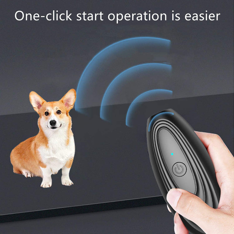 ZNFSZ Dog Barking Control Devices Dual Sensor 2-in-1 Ultrasonic Dog Training and Anti Barking Device, Rechargeable Dog Barking Deterrent Devices Outdoor 26ft Range Portable Indoor black - PawsPlanet Australia