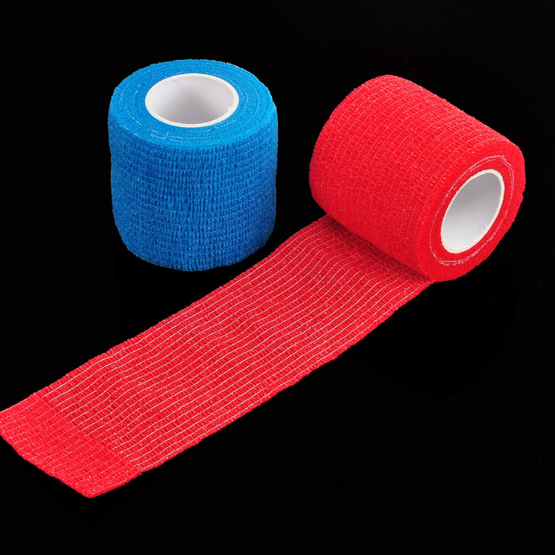 Berolle 6 Rolls 30 Yards Pet Vet Wrap Cohesive Bandages Self Adhesive Bandage Non-woven Elastic Sports Bandages for Wrist and Ankle Sprains Swelling（5cm Wide） 5cm Wide - PawsPlanet Australia