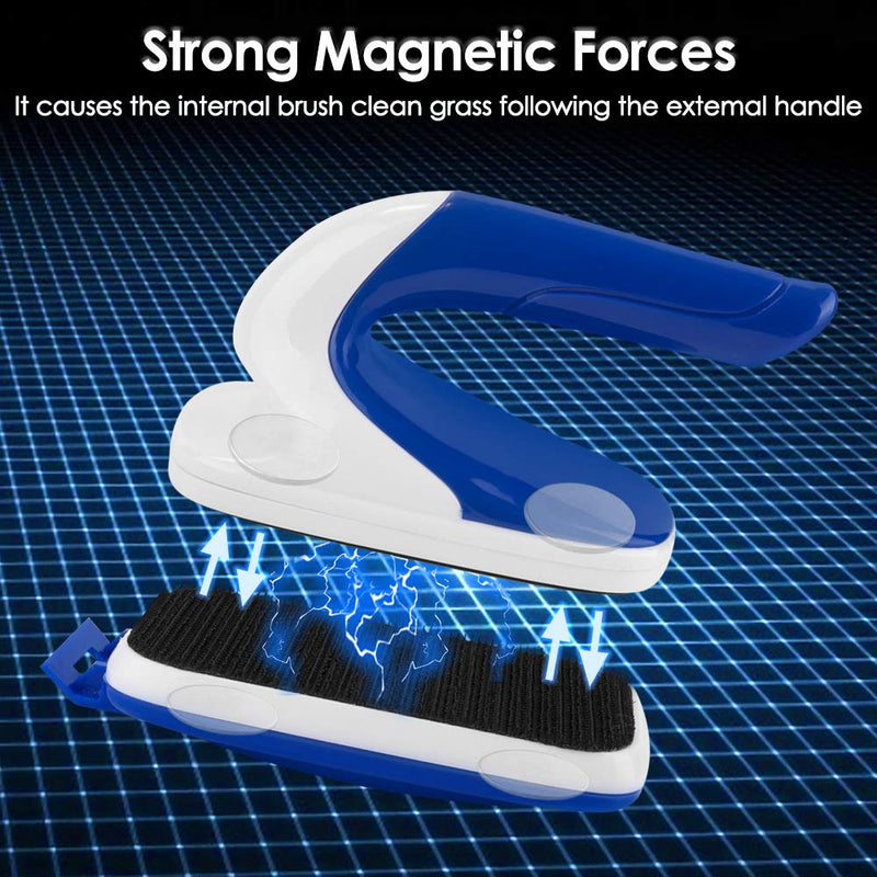 Lukovee Magnetic Aquarium Algae Scrapers Fish Tank Cleaner, Strong Magnet Scratch-Free Glass Cleaner Floating Aquatic Clean Brush with Easy Use Solid Handle S: L*W*H (3.7 x 1.6 x 2.7") - PawsPlanet Australia