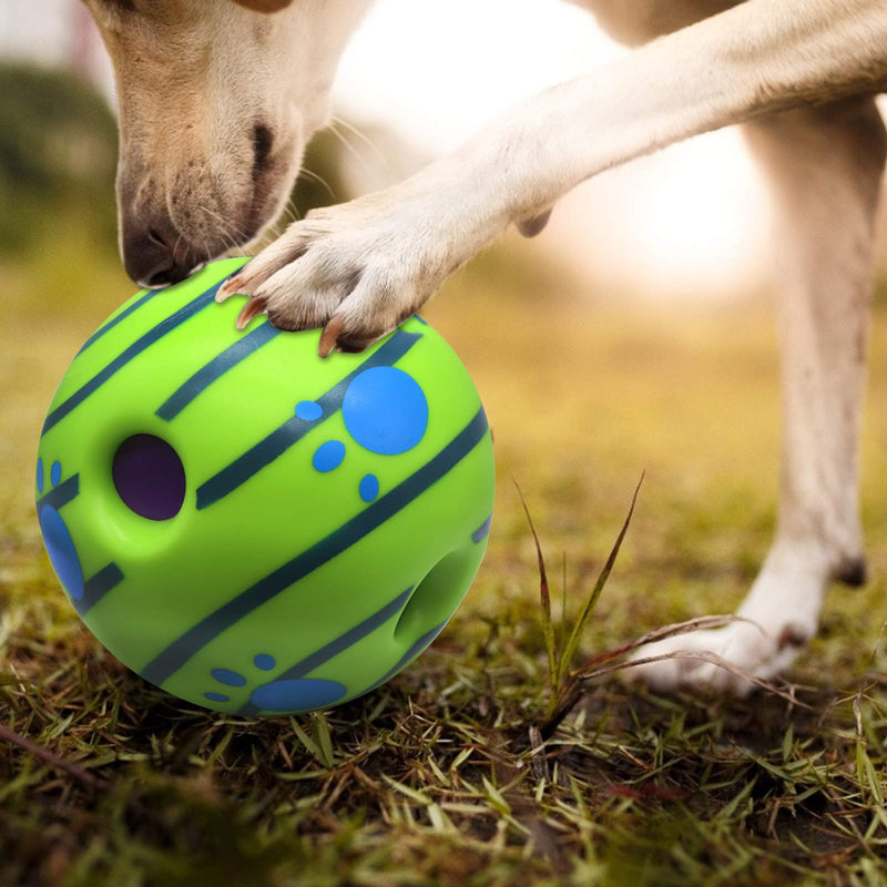 Giggle Ball Interactive Dog Toy, Fun Giggle Sounds Ball Puppies Training Playing Safe Funny Sound Talking Babble Ball for Small Medium Large Pet Dogs - PawsPlanet Australia