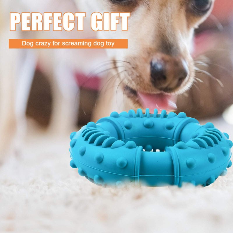 FENRIR Dog Chew Toy Strong Rubber Ring Interactive Medium/Large Dogs Training Tough Toys for Aggressive Chewers Almost Indestructible Dog Great Gift (Blue) onesize - PawsPlanet Australia