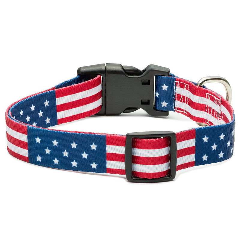 [Australia] - American Flag Dog Collar in 5 Different Sizes Classic Large 