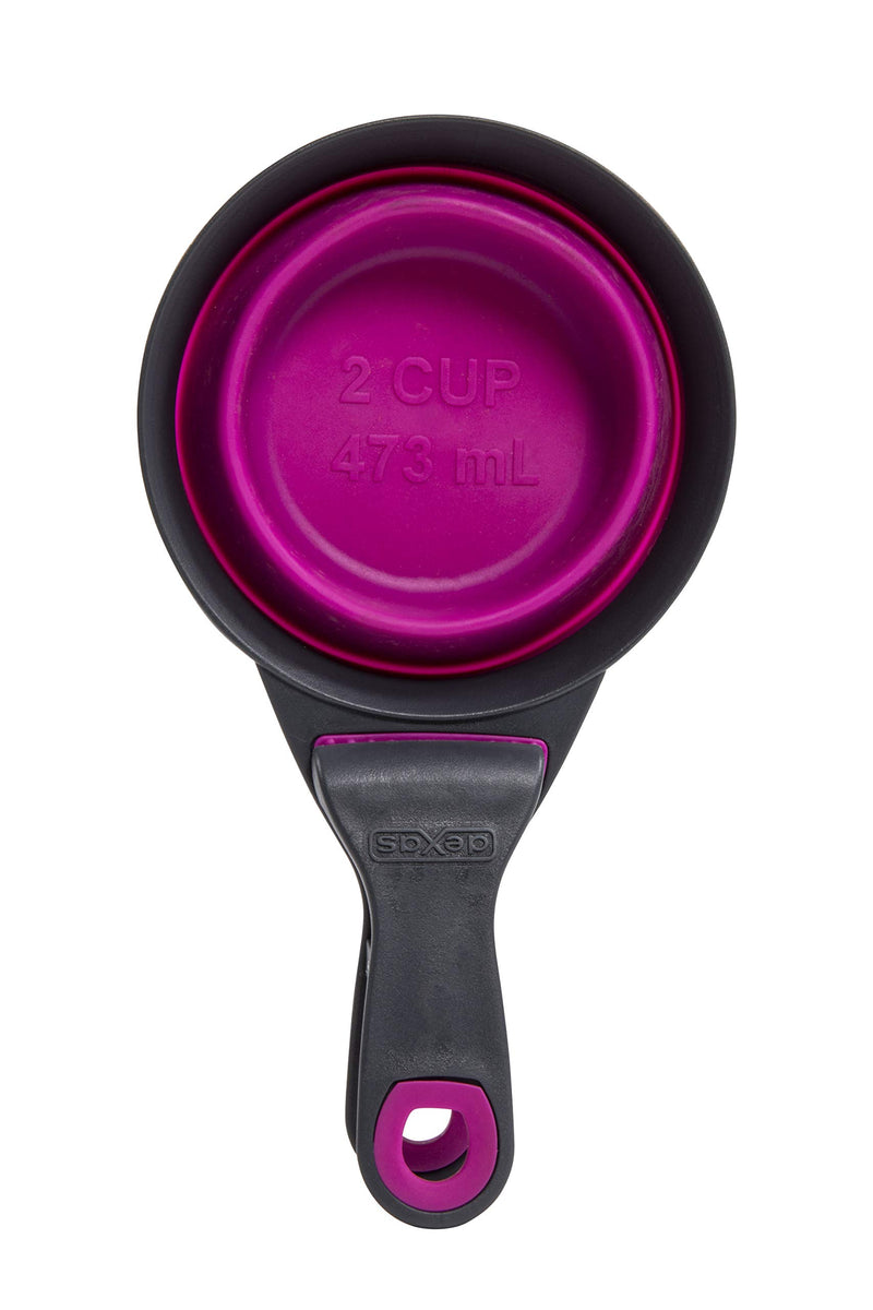 [Australia] - Dexas Popware for Pets Collapsible KlipScoop 2 Cup Capacity Fuchsia 