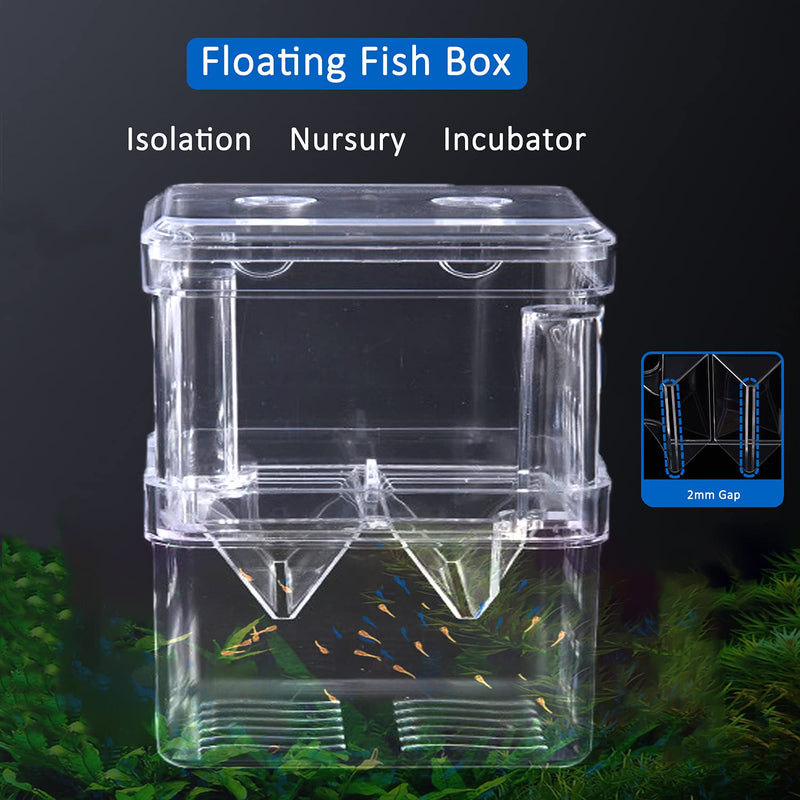 Qguai Fish Breeding Box Tank Aquarium Hatchery Incubator Isolation Box for Baby Shrimp Guppy Fry - PawsPlanet Australia