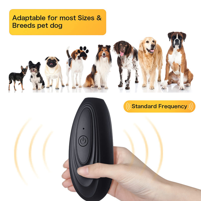 Weewooday 3 Pieces Dog Barking Deterrent Devices Rechargeable Ultrasonic Dog Bark Deterrent Dog Stop Barking Control Devices Training Tool with Dog Whistles and Dog Clicker for Pet Training Outdoor - PawsPlanet Australia