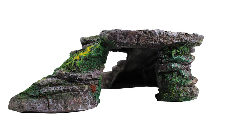 Penn-Plax Reptology Shale Step Ledge for Aquariums & Terrariums, Adds Hiding Spots, Swim Throughs, Basking Ledges for Fish, Reptiles, Amphibians, and Small Animals - PawsPlanet Australia