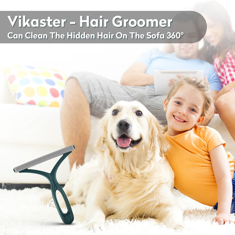 Vikaster Pet Hair Remover Cat Hair Remover, Portable Lint Brush Animal Hair Lint Remover for Removing Lint from Clothes, Sofas, Carpets, Cats and Dogs Metal + Plastic - PawsPlanet Australia