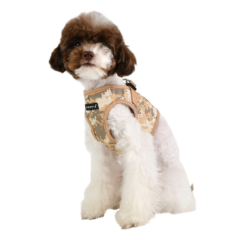Puppia Harness B Dog Harness Harness, Beige, Camo M - PawsPlanet Australia