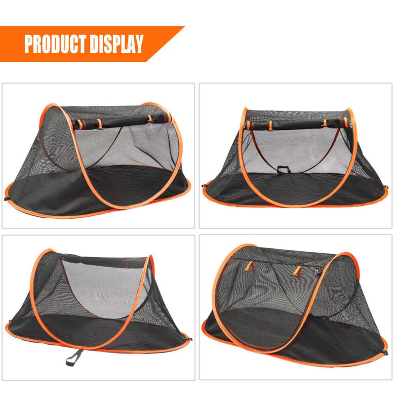 porayhut Mispace Portable Indoor/Outdoor Pet Cage/Pet Tent-Pop Up Cat Crate,Foldable Kennel,Comfy Puppy House-Washable Fabric Cover, with Portable Carry Bag & Two Stakes - PawsPlanet Australia