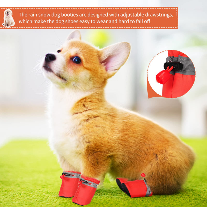 6 Sets Dog Shoes for Small Dogs Anti Slip Dogs Boots Paw Protector Soft Adjustable Drawstring Paw Protector Dog Sock Shoes for Small Medium Pet Puppy - PawsPlanet Australia