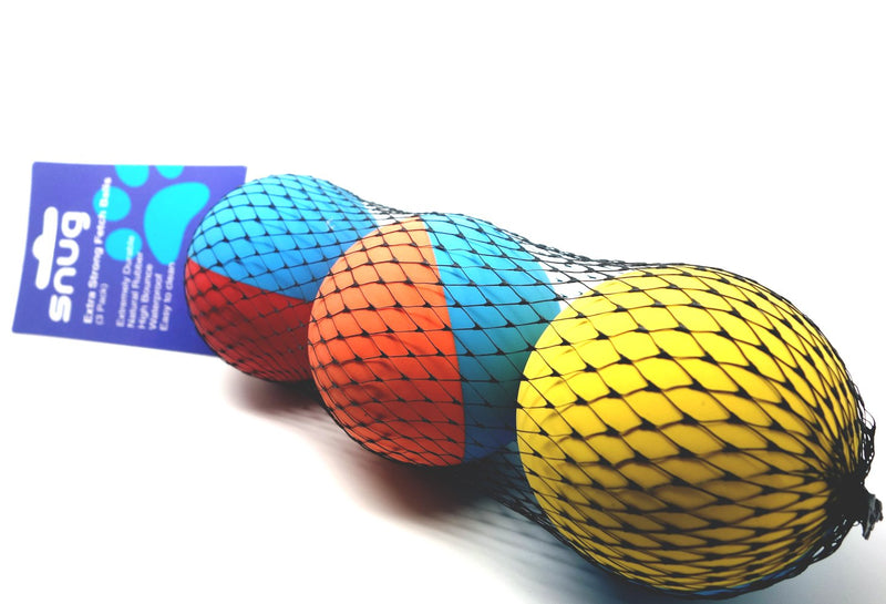 [Australia] - Snug Rubber Dog Balls for Small and Medium Dogs - Tennis Ball Size - Virtually Indestructible (3 Pack) Basic 