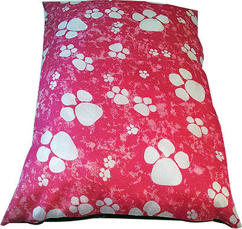 LARGE Dog Bed Filled Pillow (27" x 37") ~ PolyCotton Cover Filled with Removable ZIP ~ Complete Dog Bed (Random Designs) - PawsPlanet Australia