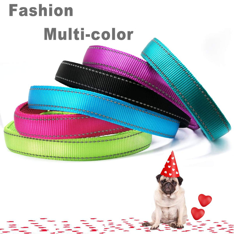 Mycicy Reflective Dog Choke Collar, Soft Nylon Training Slip Collar for Dogs 1"W x 22"L Black - PawsPlanet Australia