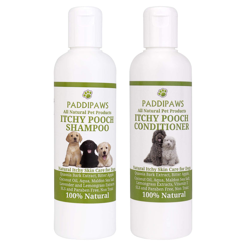 PADDIPAWS 100% Natural Itchy Dog Spray - Relieves Itching and Discomfort caused by Grass and Pollen Allergies - Soothing and Non Sting - Safe Natural Ingredients - Non Toxic and Paraben Free 250ml - PawsPlanet Australia