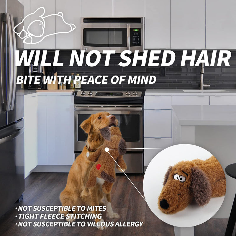 All For Paws Heartbeat Dog Toy,Dog Anxiety Relief,Dog Toys,Pet Toys,Dog Anxiety Relief Behavioral Training Aid Toy Brown Dog 48cm - PawsPlanet Australia