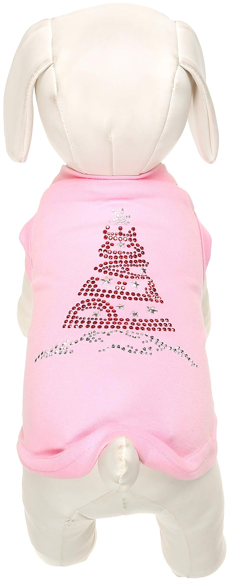 [Australia] - Mirage Pet Products 12-Inch Peace Tree Print Shirt for Pets, Medium, Bright Pink 