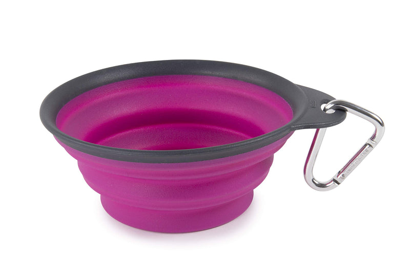 [Australia] - Dexas Pets Collapsible Travel Cup 2 Cup Capacity Fuchsia 