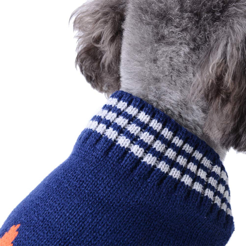 DOGGYZSTYLE Dog Sweaters Pet Clothes Animal Print Puppy Cat Knitted Sweaters Jacket Coat Apparel L fox - PawsPlanet Australia