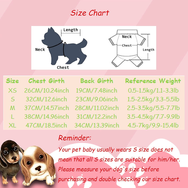 PETCARE 2 PCS Cotton Dog Shirts Pet Shirts Cartoon Print Dog T-Shirt Vest Pet Clothing Puppies Clothes for Small Dogs Doggie Spring Summer Apparel(XS(Chest: 26cm/10.24inch), 2 STYLE) X-Small Frog+Strawberry - PawsPlanet Australia