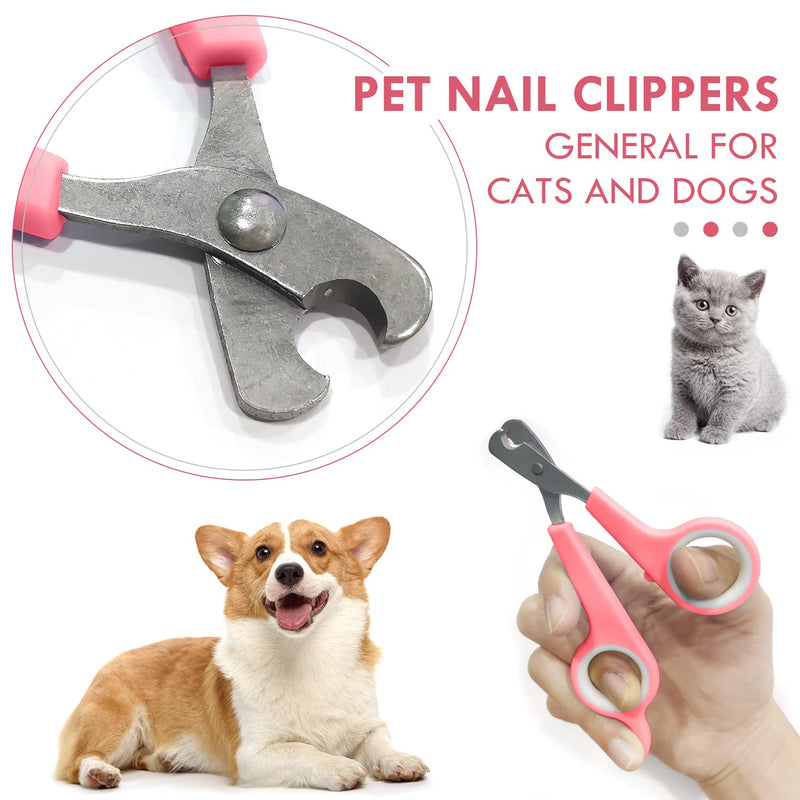 2 Pcs Cat Bath Bag and Pet Nail Scissors Cat Grooming Anti-Scratch Mesh Bag for Pet Bathroom Nail Clippers A - PawsPlanet Australia
