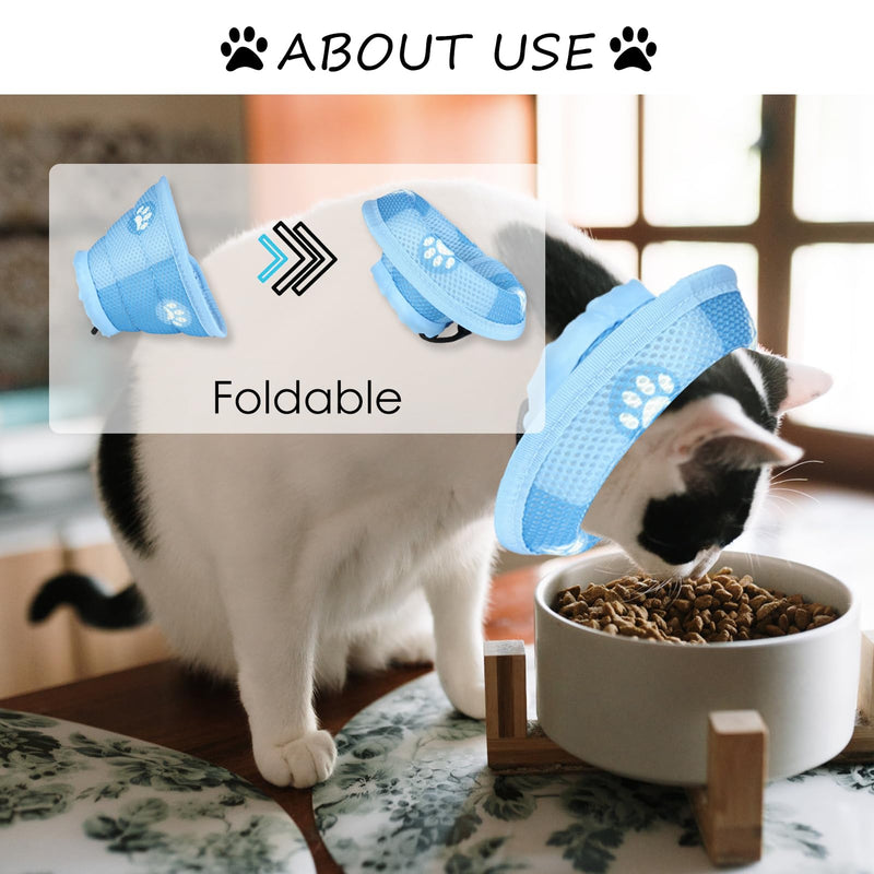 Protective Cat Collar, Adjustable Neck Brace Cat Collar - Deal for Recovery After Surgery and Injuries, Tapered Soft Collar for Puppies - Small Dogs and Cats - PawsPlanet Australia