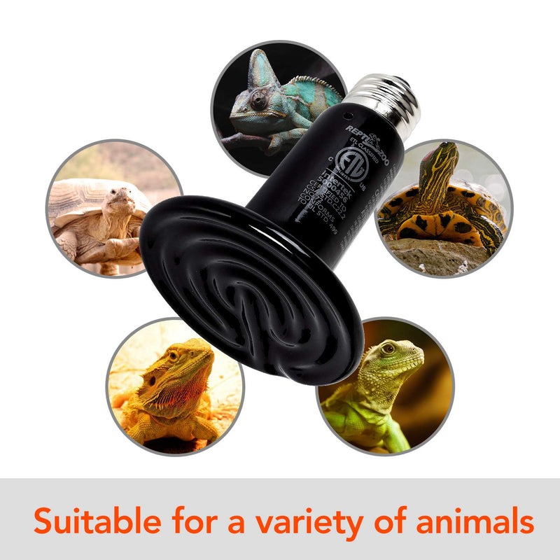 [Australia] - ReptiZoo Reptile Ceramic Infrared Heat Emitter,110V 75W/100W/150W Infrared Bulb for Reptile Pet Coop and Glass Terrarium 