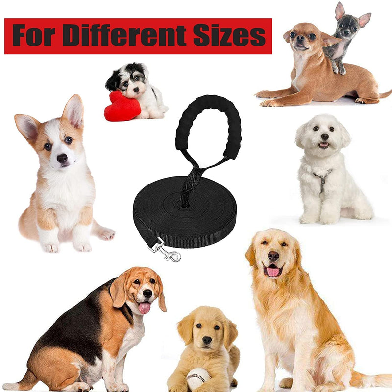 50m towing leash for dogs, Mainiusi dog leash with handle padding, running leash for dogs, cross-country skiing leash for large dogs, training leash for dogs, towing leash for large dogs, small dogs (50m, black) - PawsPlanet Australia