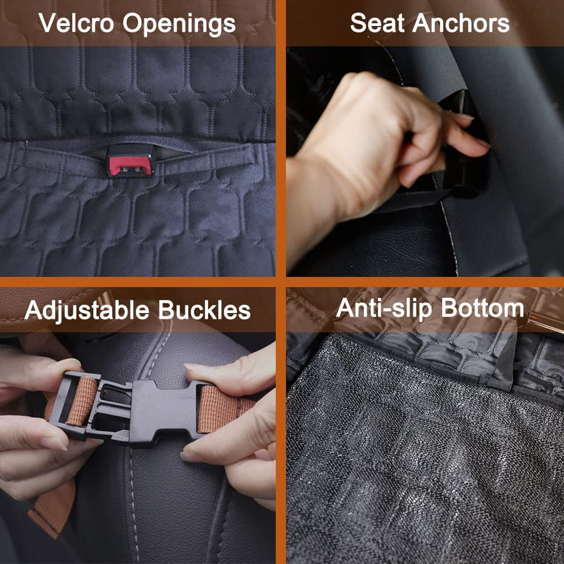 Paw Jamboree Dog Car Hammock for Back Seat Standard Nonslip Dog Seat Cover for Back Seat Anti-scratch Waterproof Pet Car Hammock for Cars, Trucks & SUV - PawsPlanet Australia