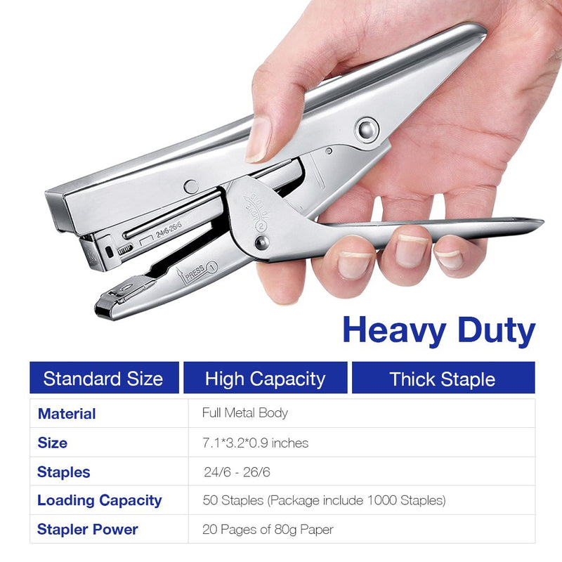 Stapler Metal Stapler with 1000 Staples and Remover Spider Monkey Set 20 Sheets Capacity Full Office Size Stapler - PawsPlanet Australia
