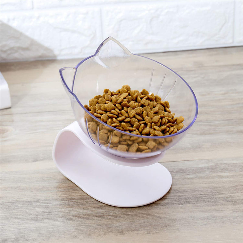 PETCUTE Cat Bowls Raised Cat feeder Bowl Cat Bowl With Raised Stand Pet Feeding Bowl Cat Food Bowl Single bowl - PawsPlanet Australia