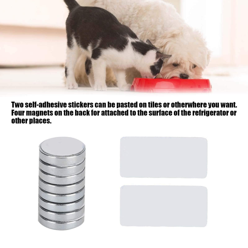 Dog Feeding Reminder Magnetic Reminder Sticker Daily Indication Pet Feeding Chart Chart 3 Times A Day Reminder for Your Puppy Dog Cat(White) White - PawsPlanet Australia