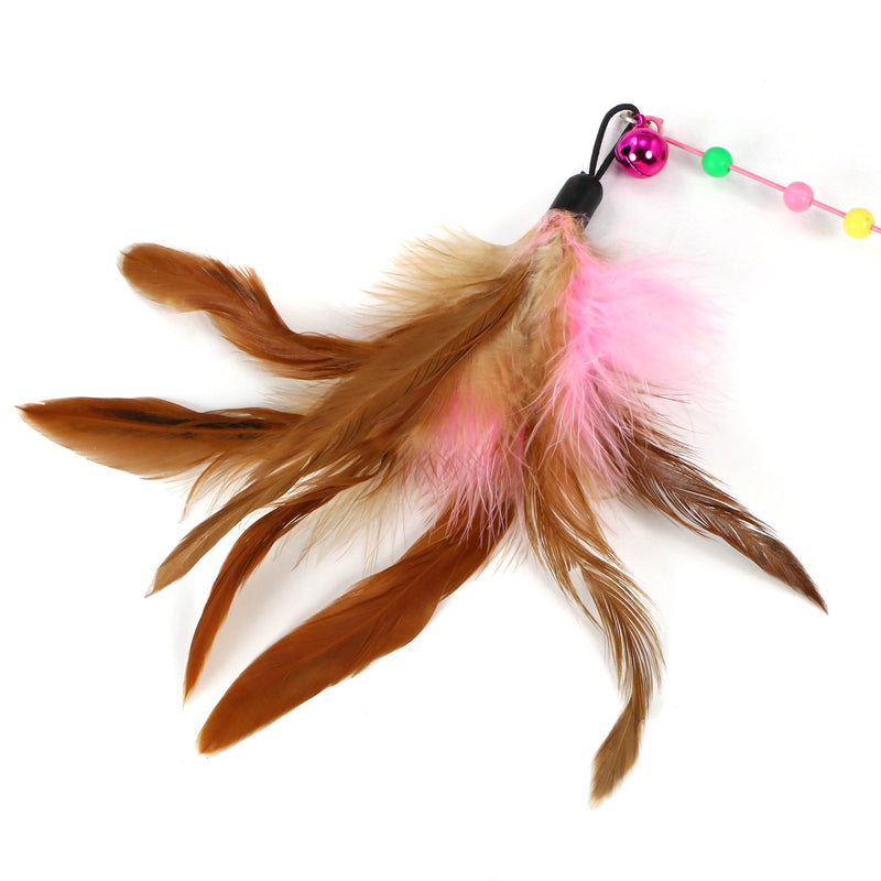 DIGIFLEX Cats Bouncy Rod with Bell and Feathers 36" - Playing Toys for Cats - PawsPlanet Australia