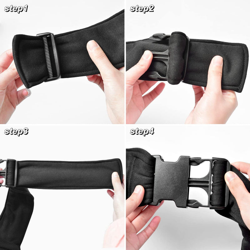 vrbabies Dog Carriers for Small Dogs Hands Free Breathable Reversible Dog Sling Carrier, Adjustable Cotton Dog Carrier Sling Design Suitable for Puppy, Small Dogs, and Cats for Outdoor Travel Black - PawsPlanet Australia
