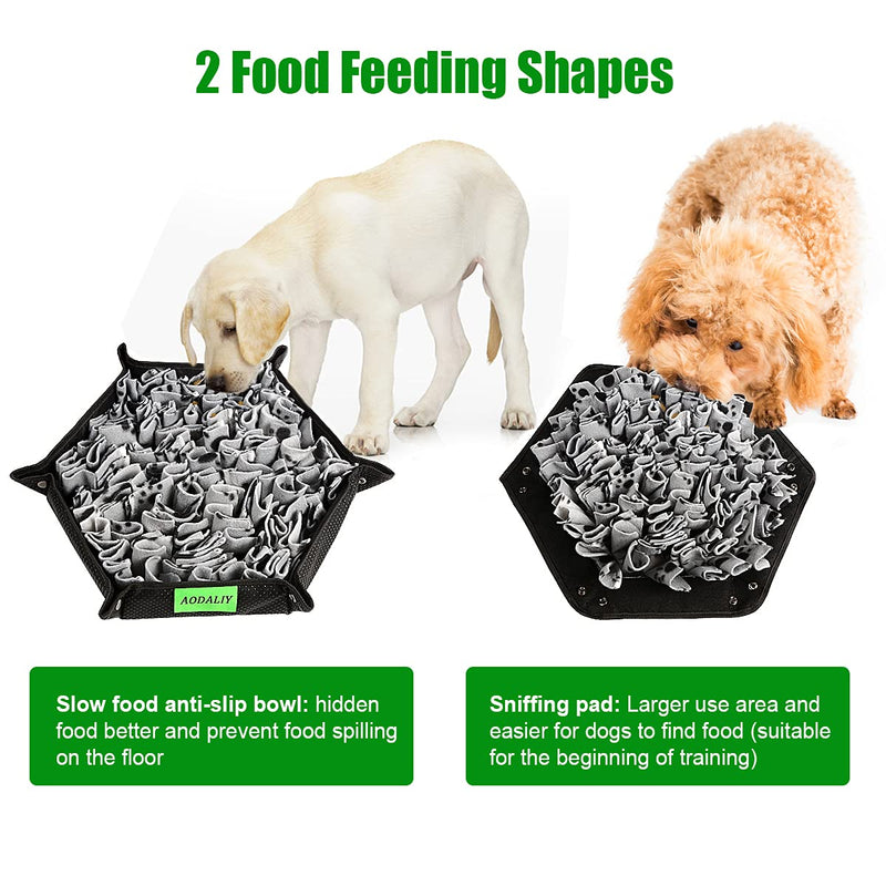 AODALIYA Dog Snuffle Mat【instead of the food bowl 】Interactive Dog Foraging Mat,Slow Feeding Mat for Train Dog's Sense of Smell Encourages Dog's Natural Foraging Skills - Machine Washable - PawsPlanet Australia