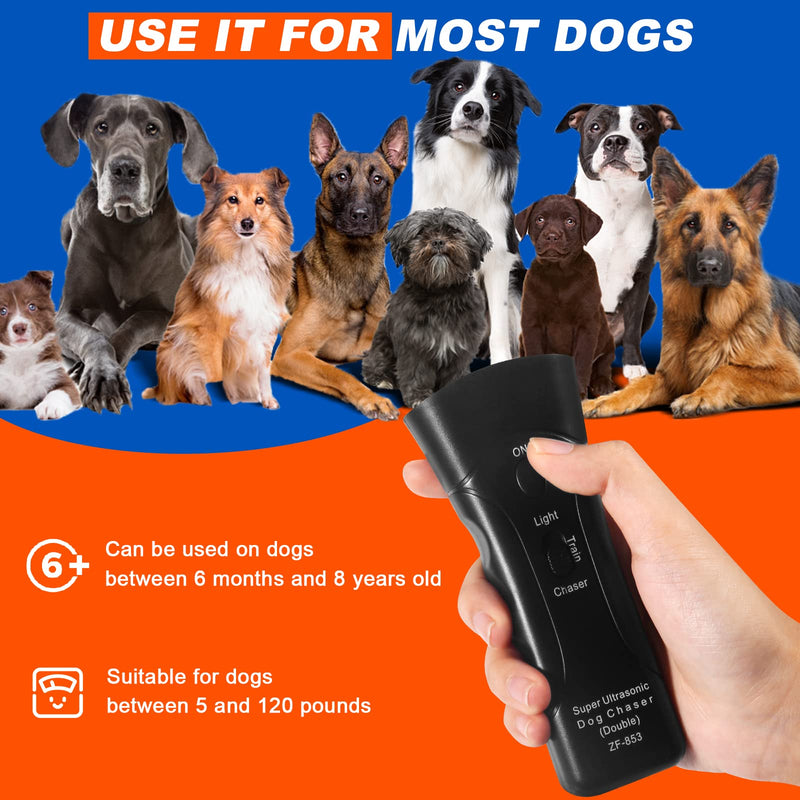 AUBNICO Anti Barking Device, Ultrasonic Dog Bark Deterrent with LED Lights, Dual Sensor Dog Barking Control Devices Dog Barking Deterrent Dog Training Safe All Dogs - PawsPlanet Australia