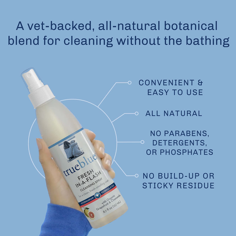 TrueBlue Hair Detangling and Cleansing Sprays for Dogs, Cats & Puppies Grapefruit & Chamomile Cleansing Spray - PawsPlanet Australia