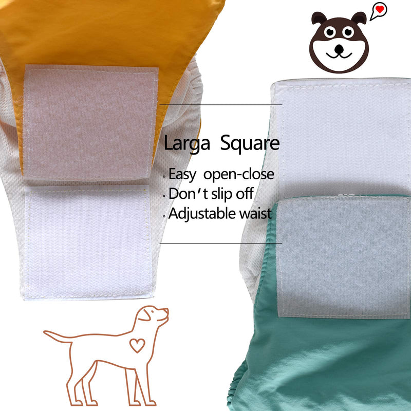 Cnarery Washable Male Dog Diapers (3 Pack) - Reusable High Absorbing Dog Belly Band for Male Dogs,Comfy Doggie Diapers Fit for Small/Medium Dogs XS(Waist9"-11") - PawsPlanet Australia