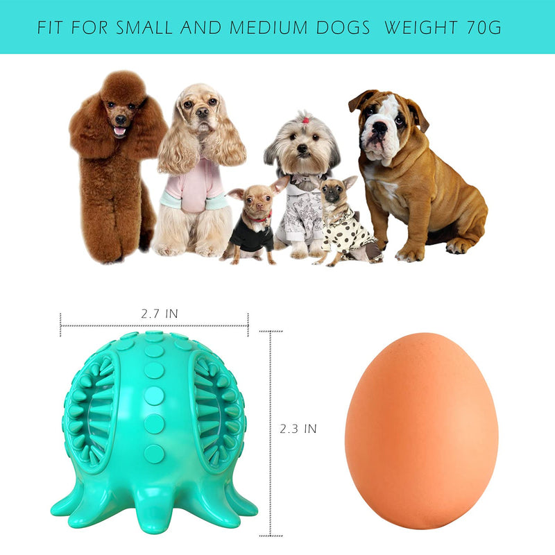 Dog Toy Ball Pet Tooth Cleaning Octopus Ball for Dogs Chew Squeaky Toys Treat Ball Food Dispensing Toys Interactive Toy Balls for Puppy Small Medium Dogs Blue - PawsPlanet Australia