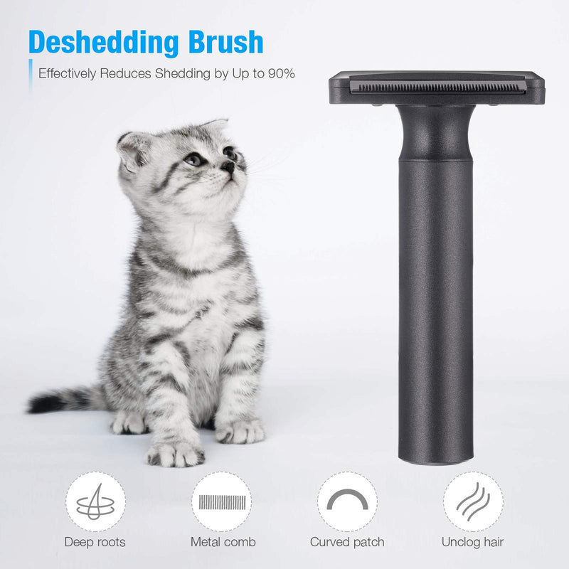 isYoung 3 in 1 Dog Grooming Brush, Self Cleaning Slicker Brushes, Professional Grooming Rake & Deshedding Tool for for Dogs, Cats, Rabbits, Long-haired Breeds of Pets - PawsPlanet Australia