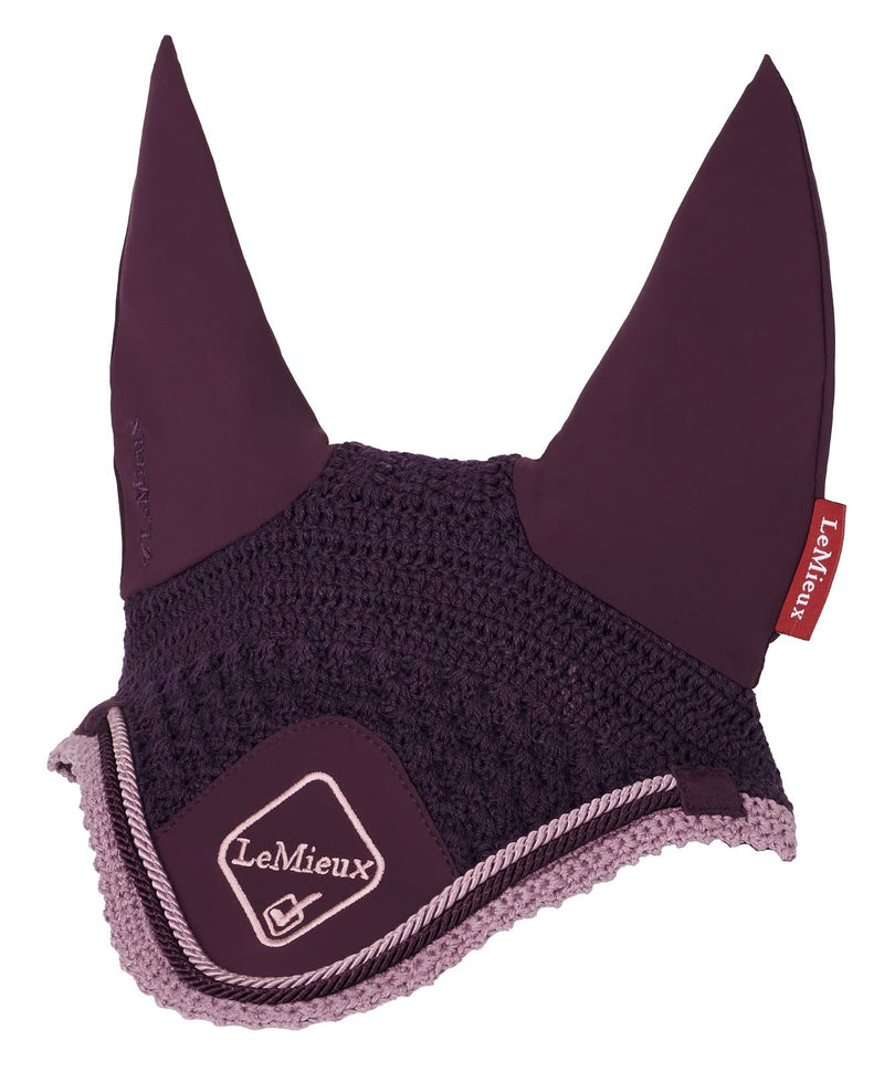 LeMieux Classic Lycra Fly Hood - Fig Medium - PawsPlanet Australia