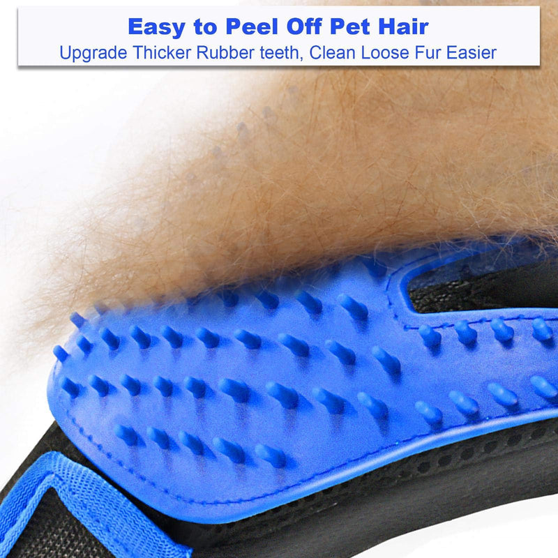 ACE2ACE grooming glove cat dog, 2.0 version cat glove dark blue - PawsPlanet Australia