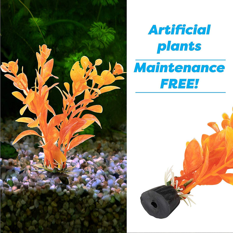 AroPaw Aquarium Decorations 20-30 Pack Lifelike Plastic Decor Fish Tank Plants, Small to Large 20 Pack - PawsPlanet Australia